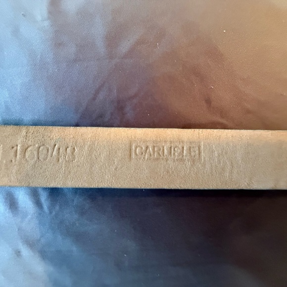 Carlisle Mint Green Genuine Snakeskin/Gold 7/8” Belt Fits 32-36” Waist MSRP $595 - Picture 7 of 8